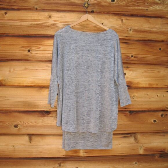 Joseph Ribkoff Grey Tunic Top - Picture 5 of 8